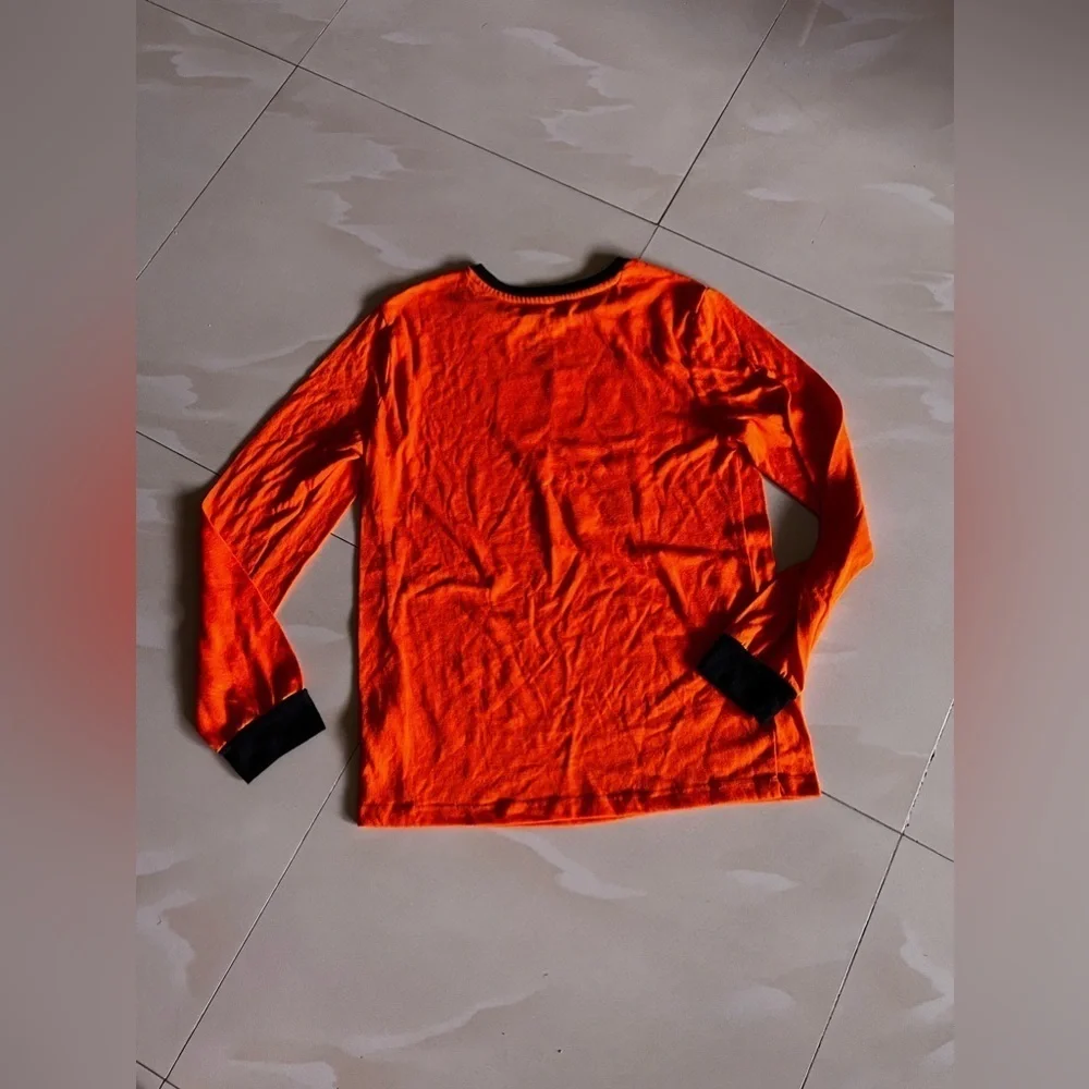 The Boo Crew Halloween Child Pajama Top XL/XG (14/16) Orange and black